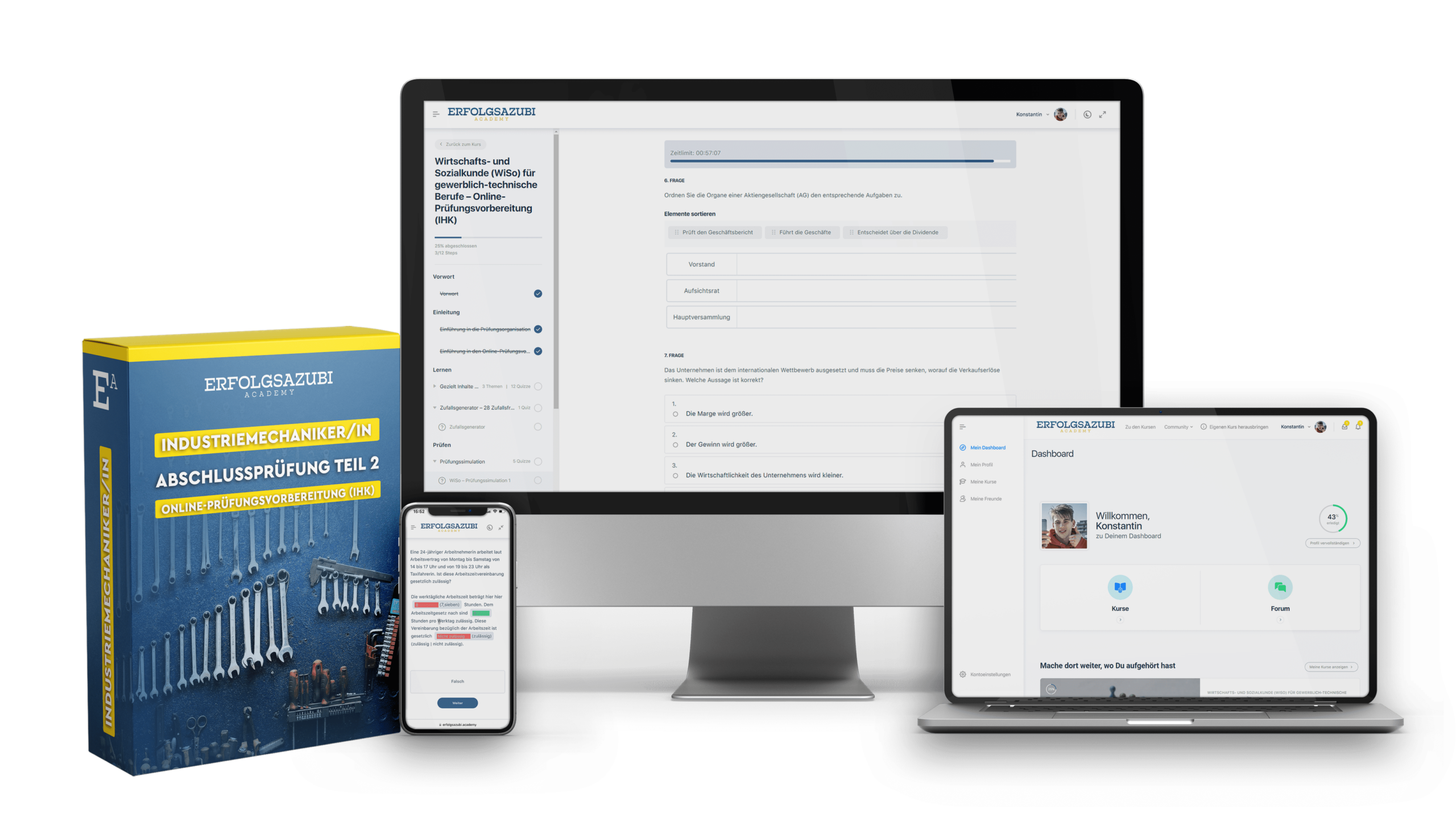 Industriemechaniker Abschlussprüfung Teil 2 Prüfungsvorbereitung Online – Industriemechaniker Abschlussprüfung Teil 2 Prüfungsvorbereitung Online – Erfolgsazubi® Academy