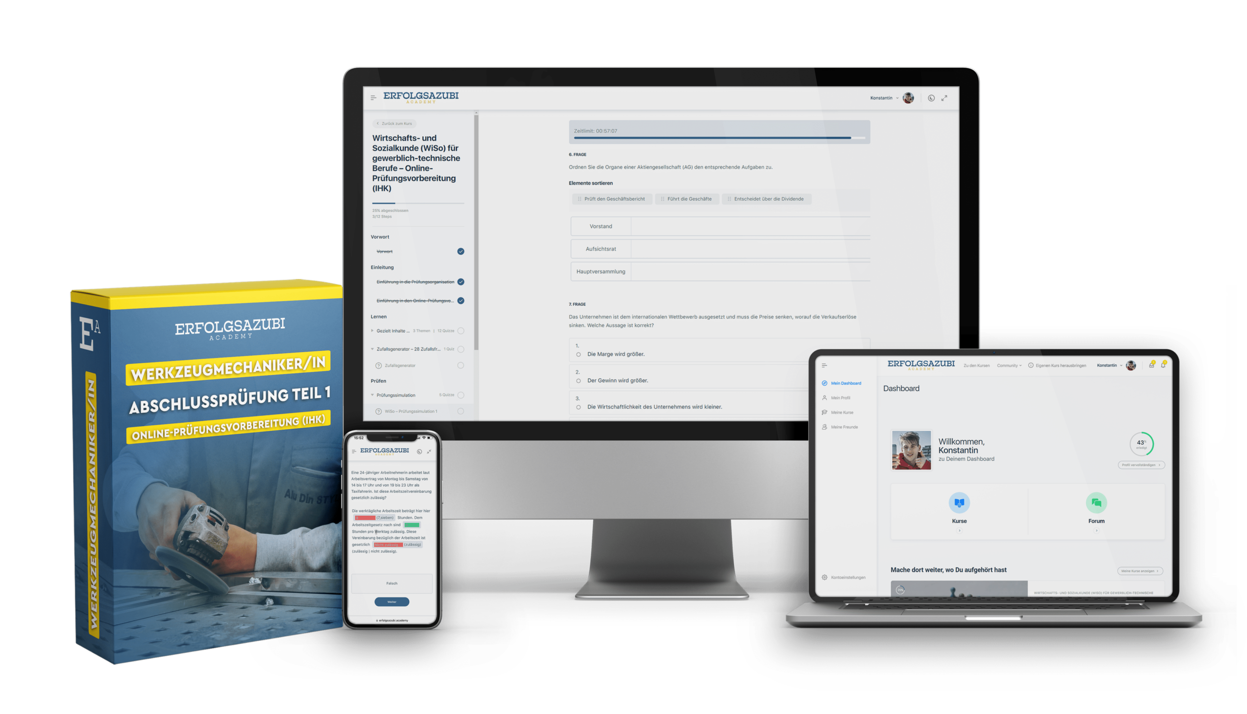 Werkzeugmechaniker Abschlussprüfung Teil 1 – Online-prüfungsvorbereitung (ihk) – Werkzeugmechaniker Abschlussprüfung Teil 1 – Online-prüfungsvorbereitung (ihk) – Erfolgsazubi® Academy